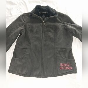 Black Jacket with Red Embroidery